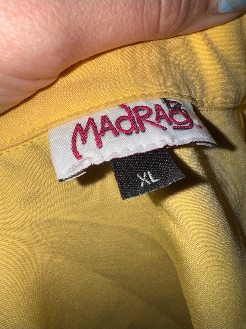 MadRag Longline Yellow Vest y2k  - XL - Picture 3 of 7